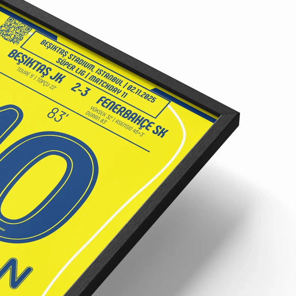 Poster du but de Jhon Durán – Beşiktaş vs Fenerbahçe 2025 - Legendary Goals