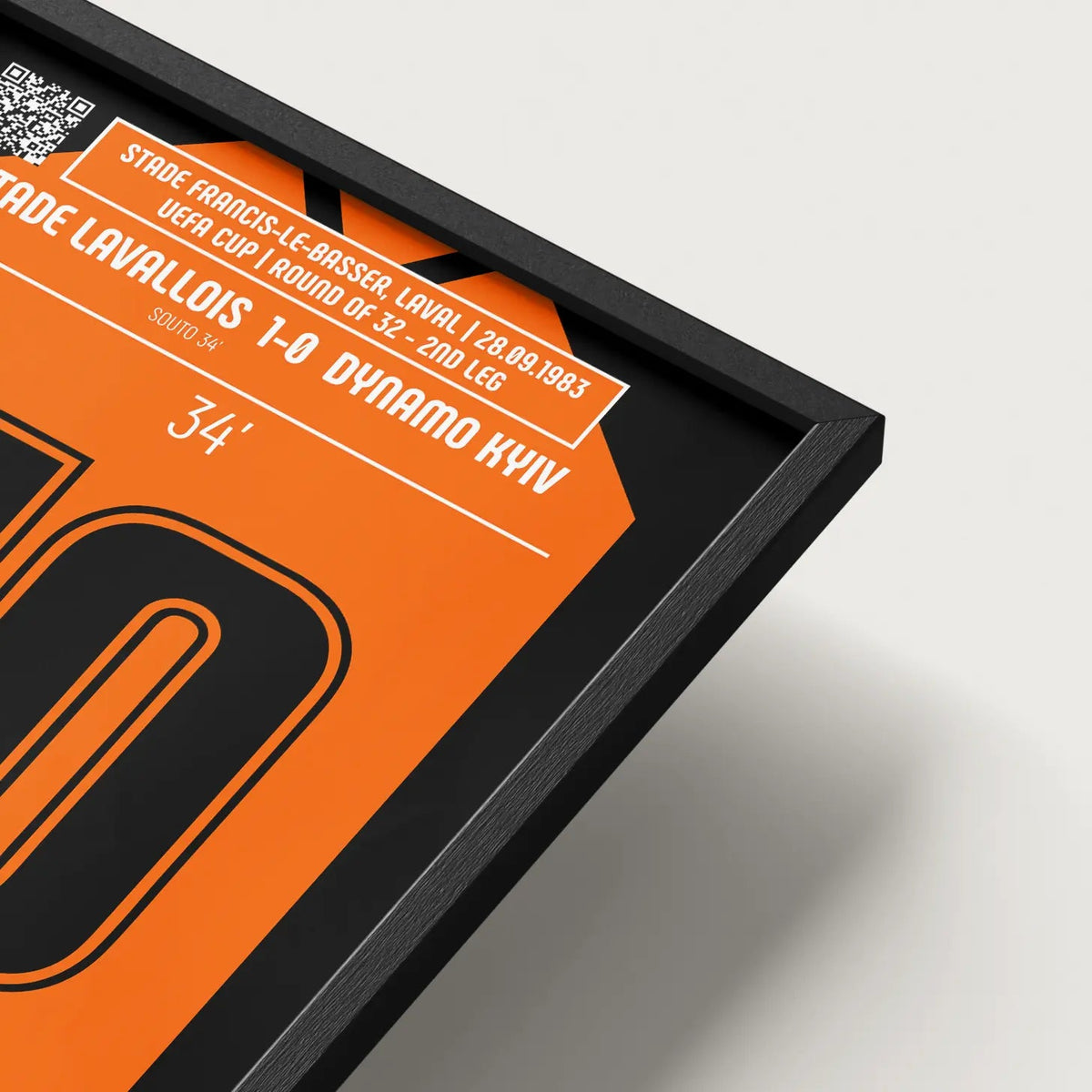 Poster du but de José Souto – Laval vs Dynamo Kiev 1983 - Legendary Goals