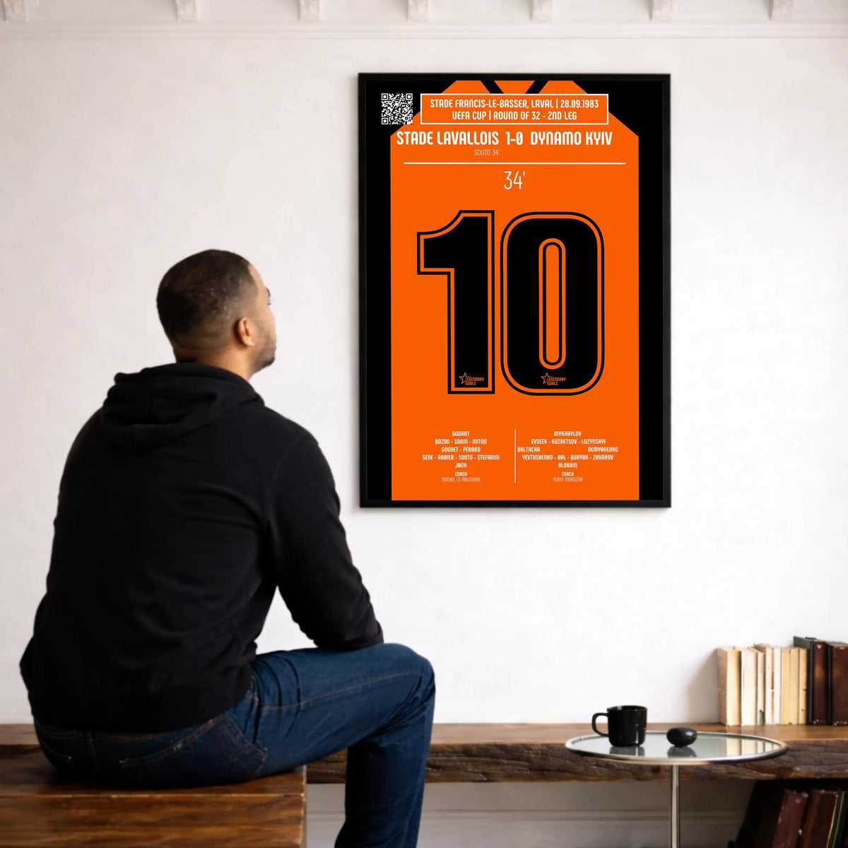Poster du but de José Souto – Laval vs Dynamo Kiev 1983 - Legendary Goals