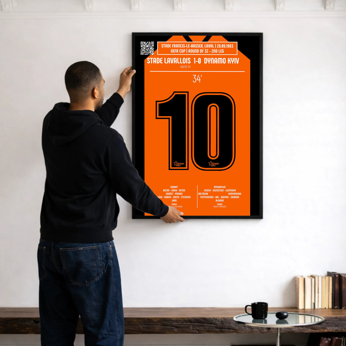 Poster du but de José Souto – Laval vs Dynamo Kiev 1983 - Legendary Goals