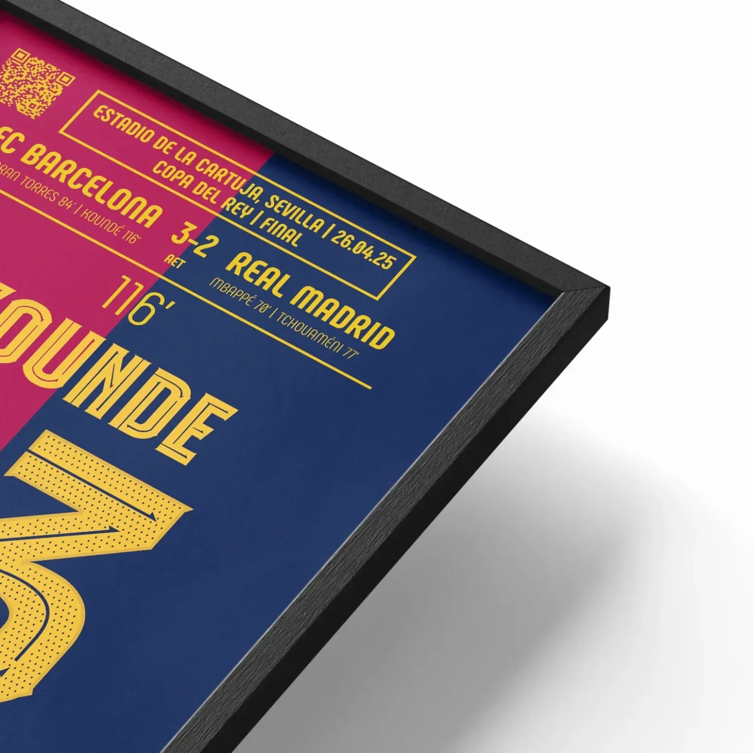 Poster du but de Jules Koundé – Barcelona vs Real Madrid 2025 - Legendary Goals