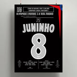 Poster du but de Juninho – Lyon vs Real Madrid 2005 - Legendary Goals