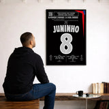 Poster du but de Juninho – Lyon vs Real Madrid 2005 - Legendary Goals