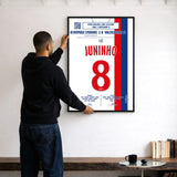 Poster du but de Juninho – Lyon vs Valenciennes 2007 - Legendary Goals