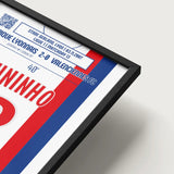 Poster du but de Juninho – Lyon vs Valenciennes 2007 - Legendary Goals