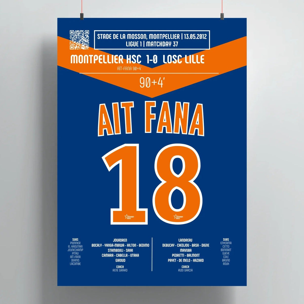Poster du but de Karim Aït - Fana – Montpellier vs Lille 2012 - Legendary Goals