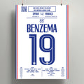 Poster du but de Karim Benzema - Espagne vs France 2021 - Legendary Goals