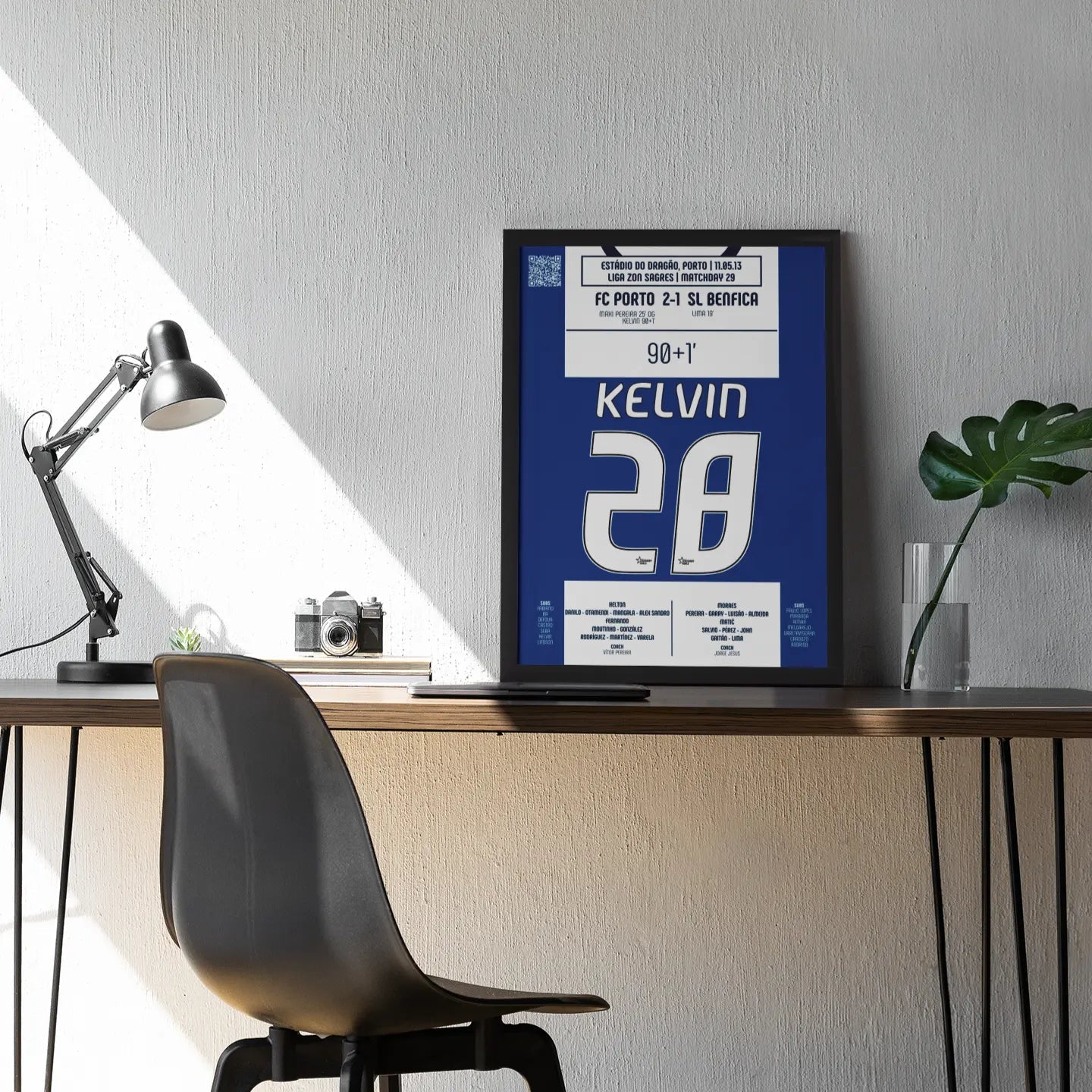 Poster du but de Kelvin - Porto vs Benfica 2013 - Legendary Goals