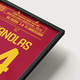 Poster du but de Kostas Manolas – Roma vs Barcelone 2018 - Legendary Goals