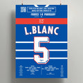 Poster du but de Laurent Blanc - France vs Paraguay 1998 - Legendary Goals