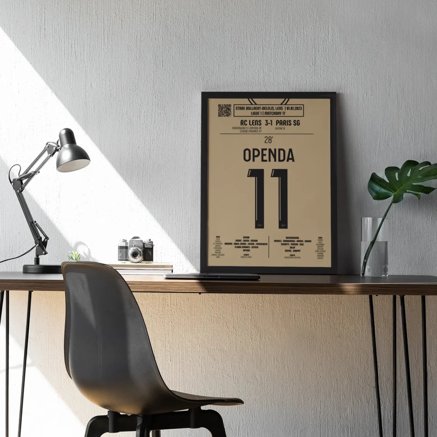 Poster du but de Loïs Openda – Lens vs Paris SG 2023 - Legendary Goals
