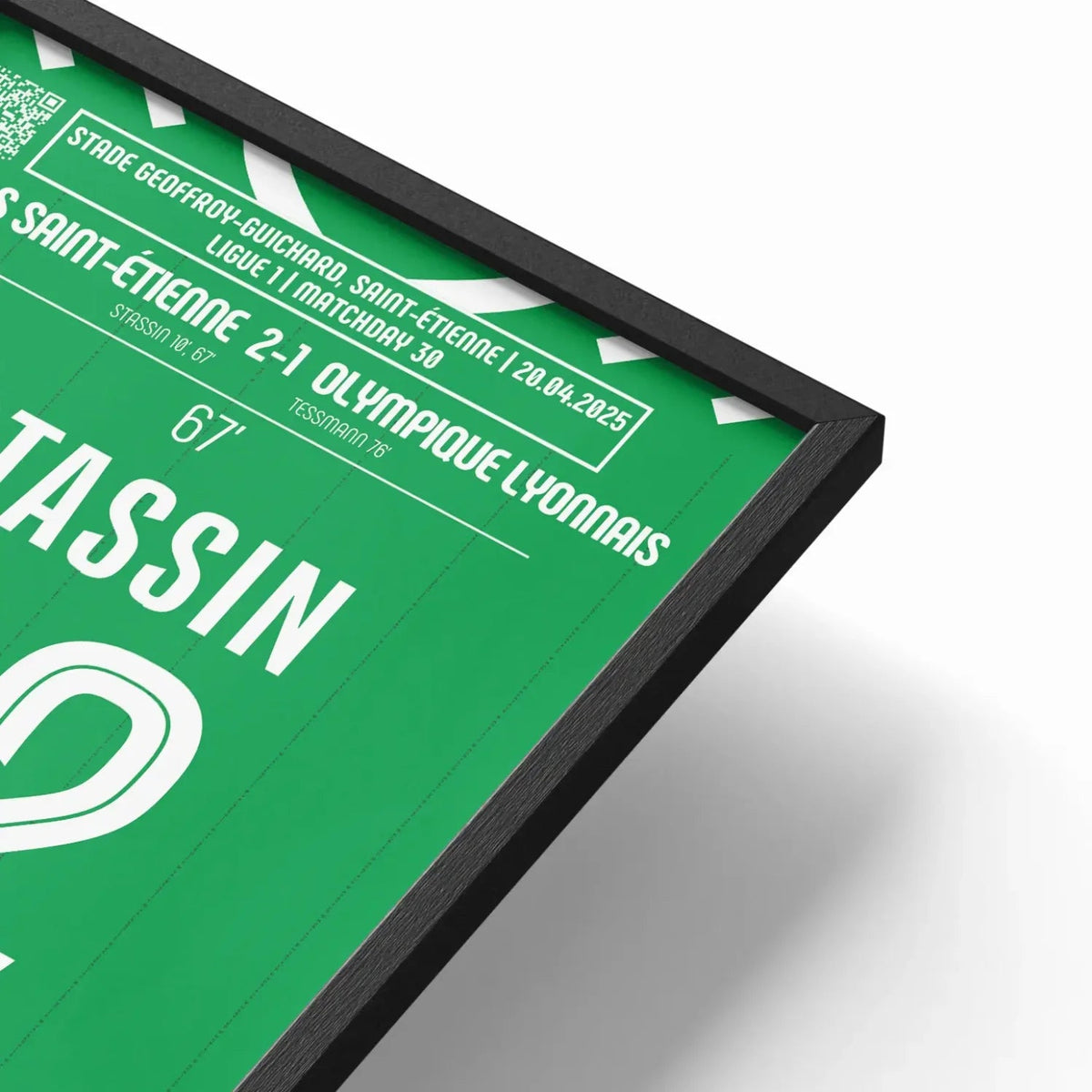 Poster du but de Lucas Stassin – AS Saint - Étienne vs Olympique Lyonnais 2025 - Legendary Goals