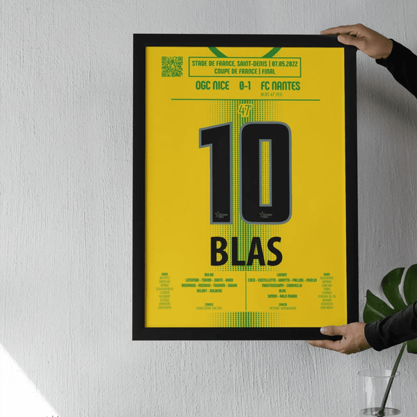 Poster du but de Ludovic Blas – Nantes vs Nice 2022 - Legendary Goals