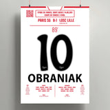 Poster du but de Ludovic Obraniak - PSG vs Lille 2011 - Legendary Goals