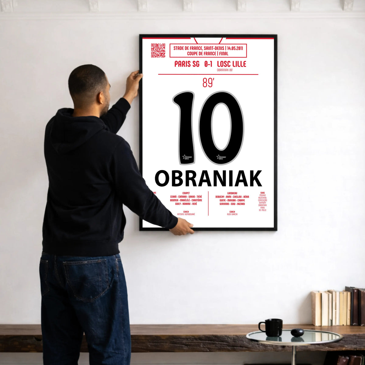 Poster du but de Ludovic Obraniak - PSG vs Lille 2011 - Legendary Goals