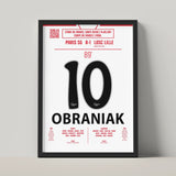 Poster du but de Ludovic Obraniak - PSG vs Lille 2011 - Legendary Goals