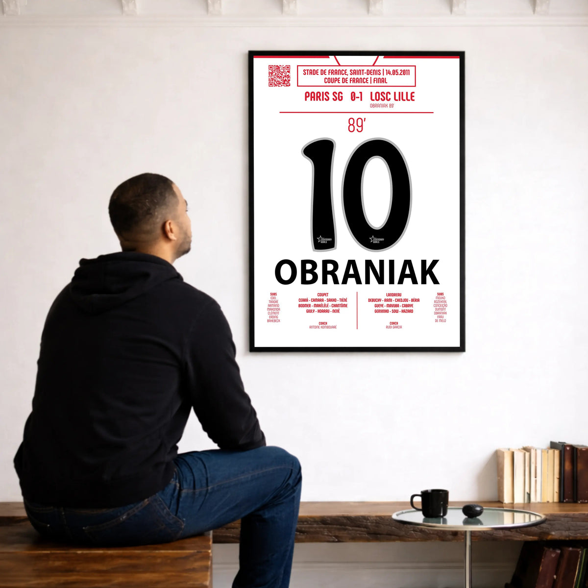 Poster du but de Ludovic Obraniak - PSG vs Lille 2011 - Legendary Goals