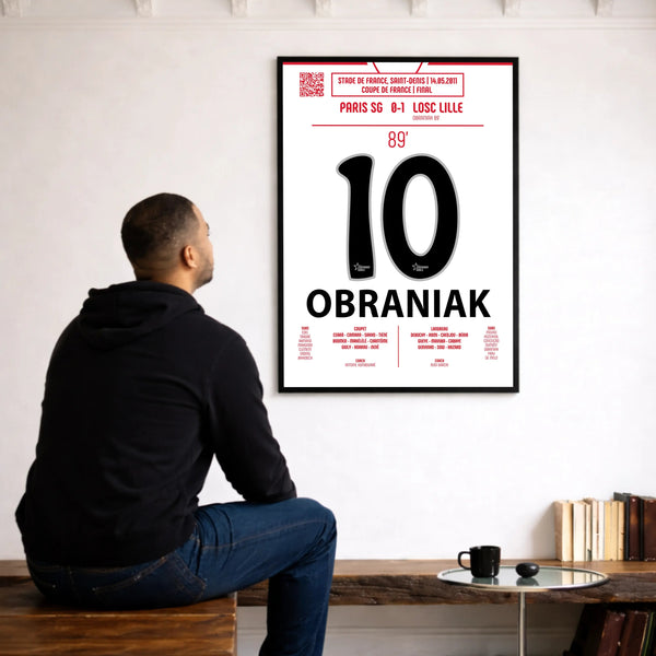 Poster du but de Ludovic Obraniak - PSG vs Lille 2011 - Legendary Goals