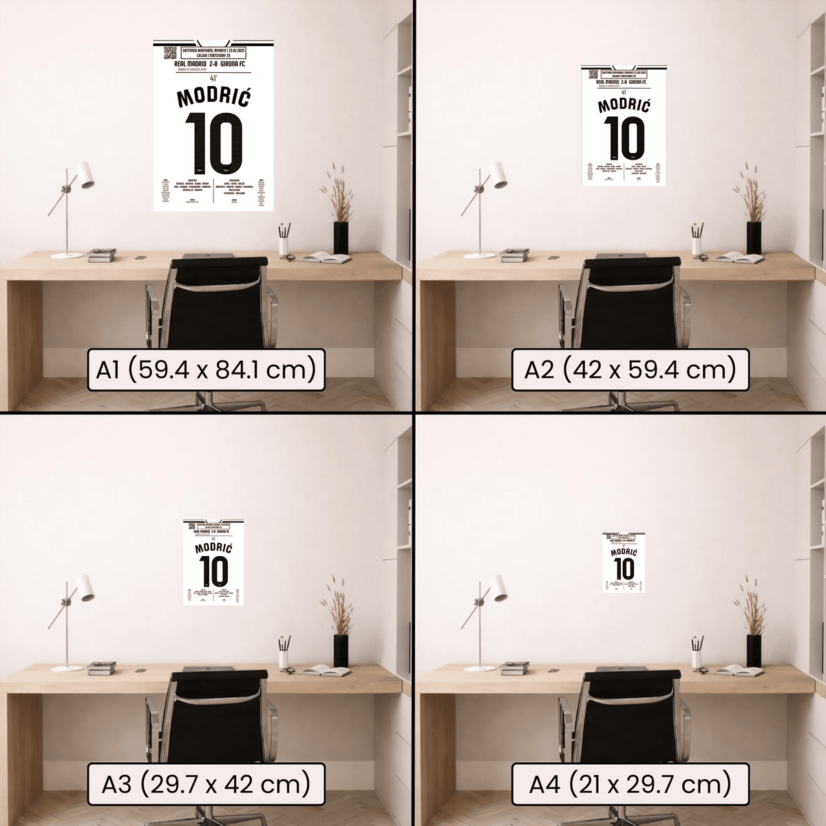 Poster du but de Luka Modrić - Real Madrid vs Gérone 2025 - Legendary Goals