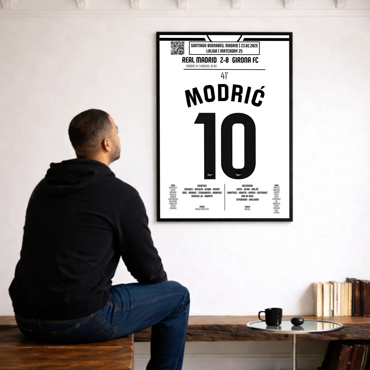 Poster du but de Luka Modrić - Real Madrid vs Gérone 2025 - Legendary Goals