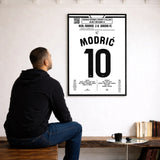 Poster du but de Luka Modrić - Real Madrid vs Gérone 2025 - Legendary Goals