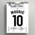 Poster du but de Luka Modrić - Real Madrid vs Gérone 2025 - Legendary Goals