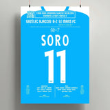 Poster du but de Mamadou Soro – Gazélec Ajaccio vs Le Mans 2019 - Legendary Goals