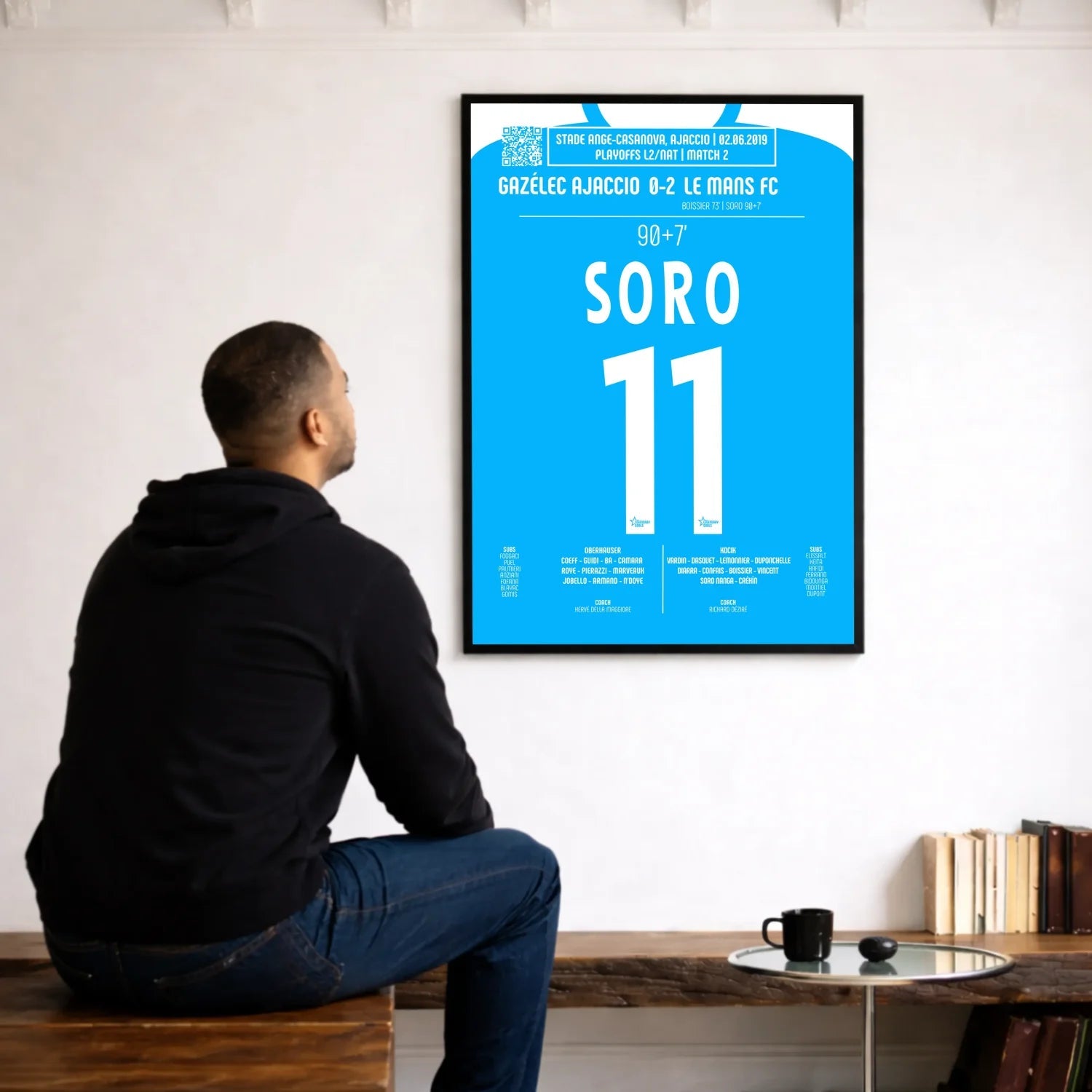 Poster du but de Mamadou Soro – Gazélec Ajaccio vs Le Mans 2019 - Legendary Goals
