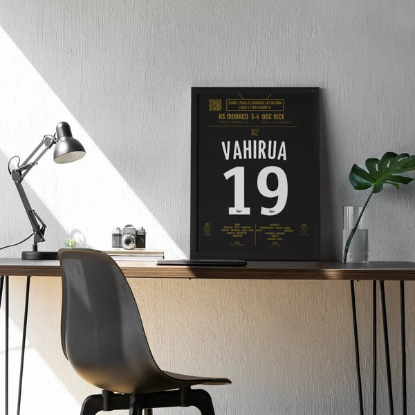 Poster du but de Marama Vahirua – AS Monaco vs OGC Nice 2004 - Legendary Goals