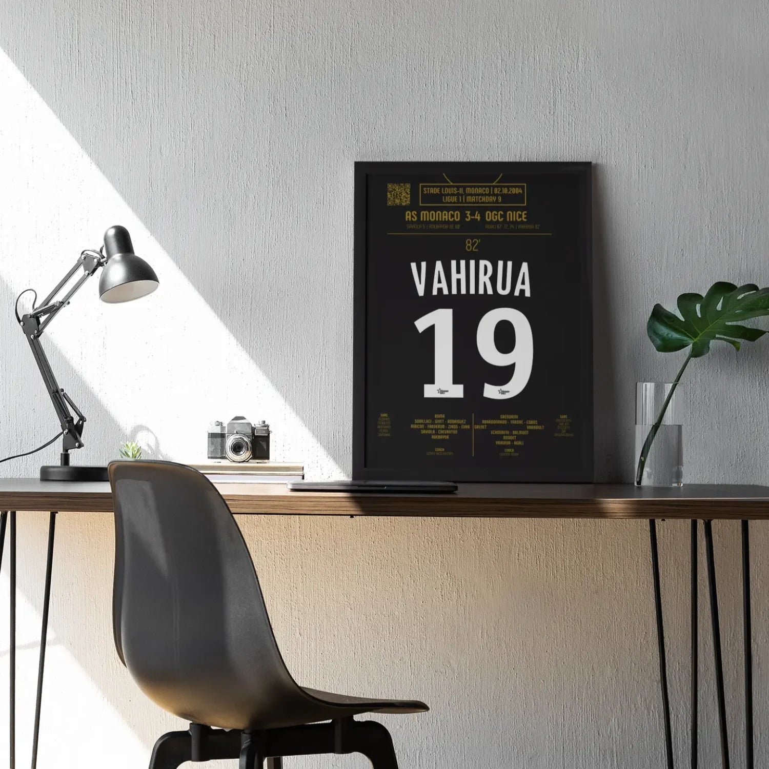 Poster du but de Marama Vahirua – AS Monaco vs OGC Nice 2004 - Legendary Goals