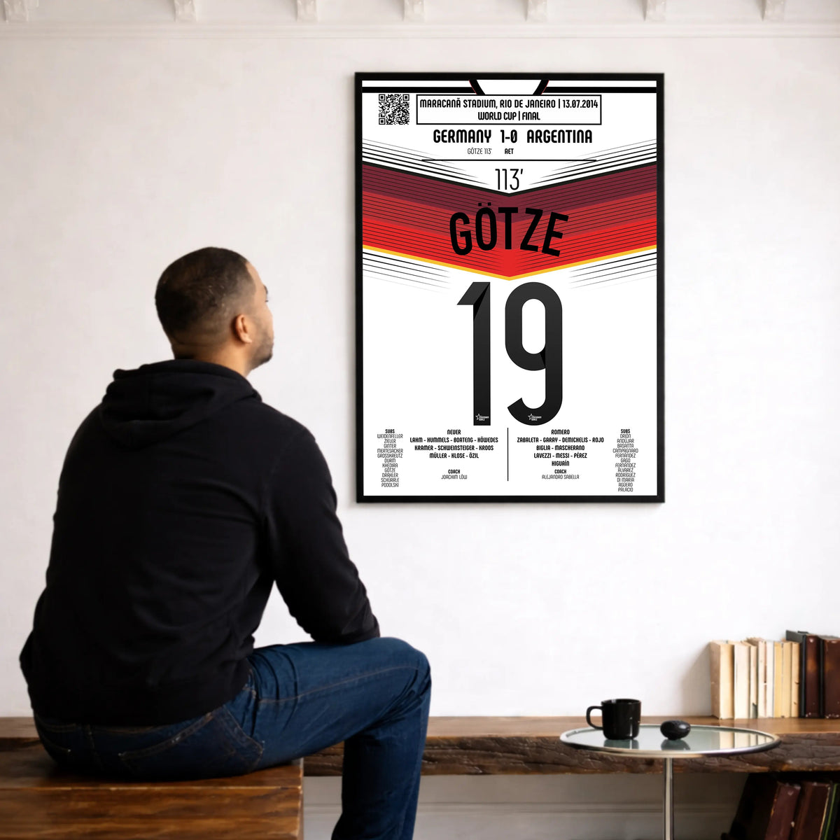 Poster du but de Mario Götze - Allemagne vs Argentine 2014 - Legendary Goals