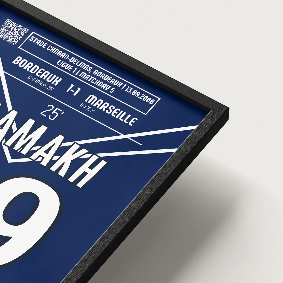 Poster du but de Marouane Chamakh - Bordeaux vs Marseille 2008 - Legendary Goals
