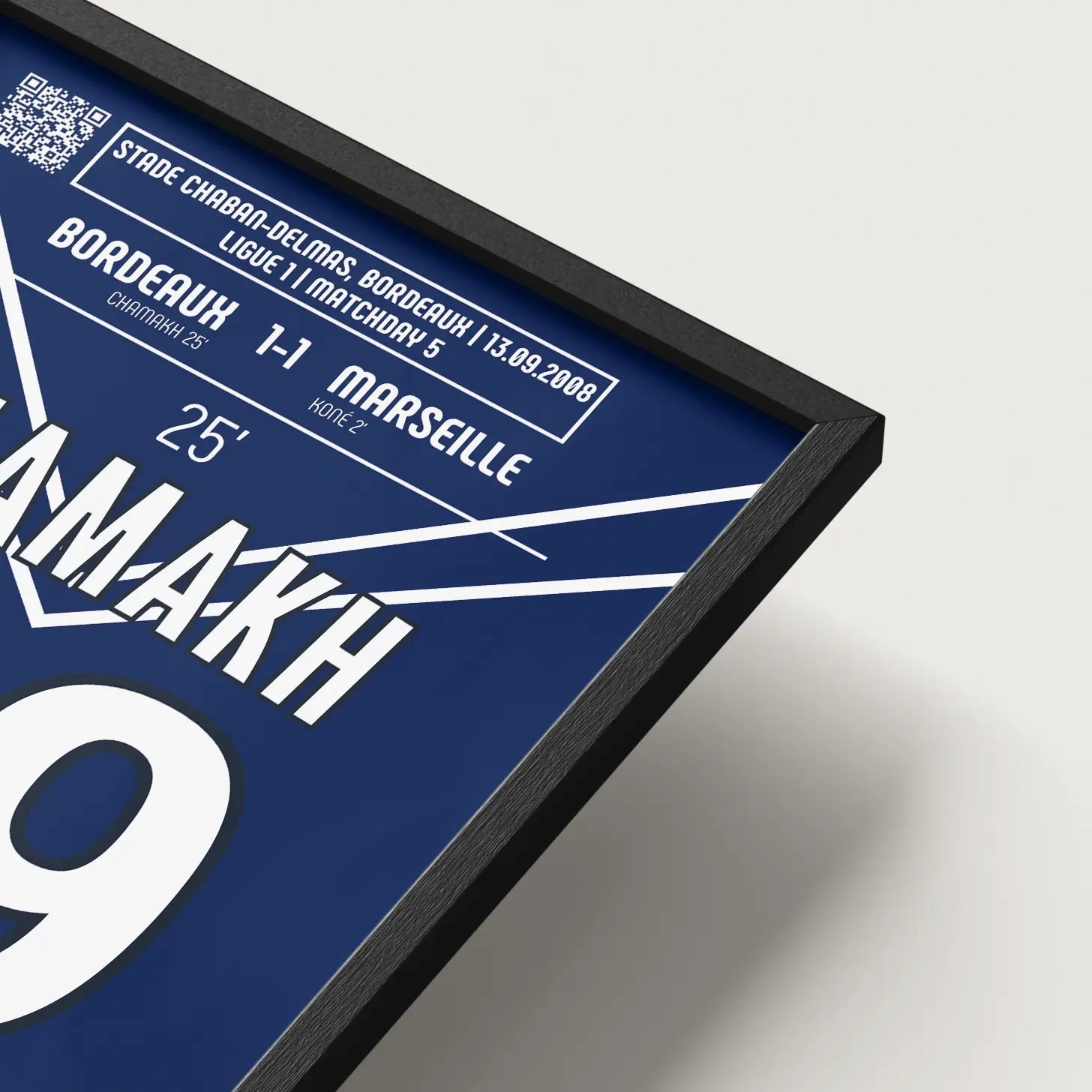 Poster du but de Marouane Chamakh - Bordeaux vs Marseille 2008 - Legendary Goals