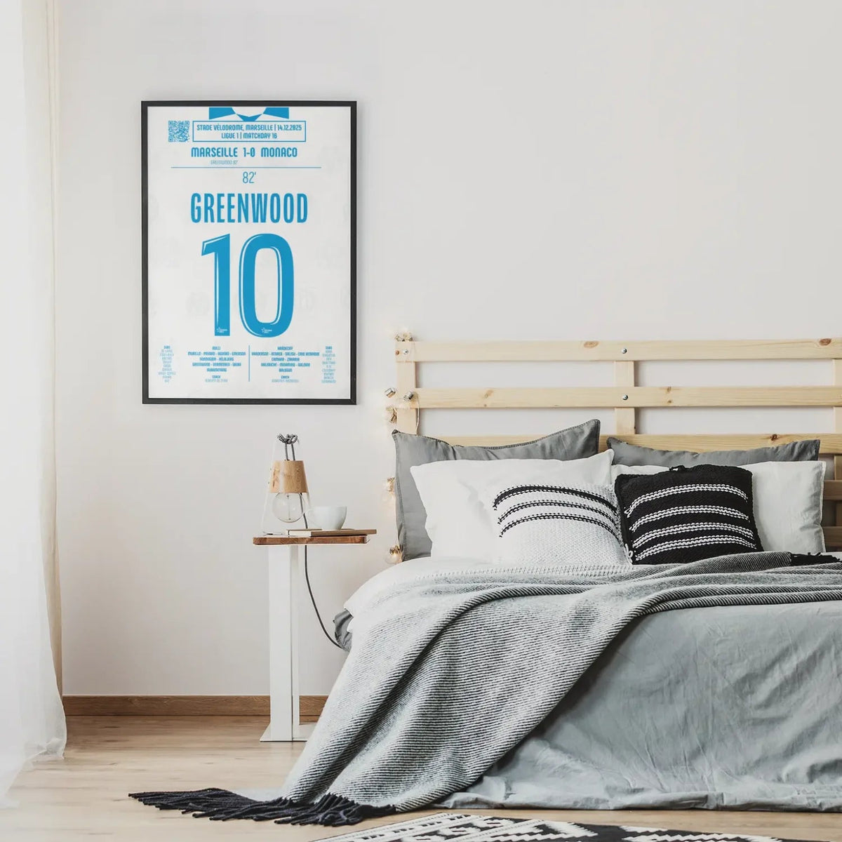 Poster du but de Mason Greenwood – OM vs Monaco 2025 - Legendary Goals