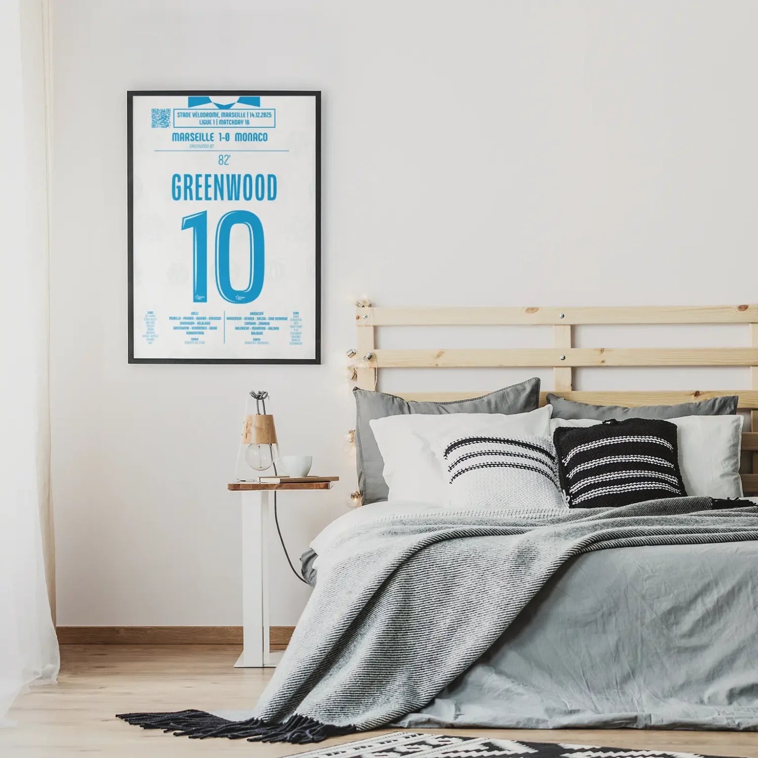 Poster du but de Mason Greenwood – OM vs Monaco 2025 - Legendary Goals