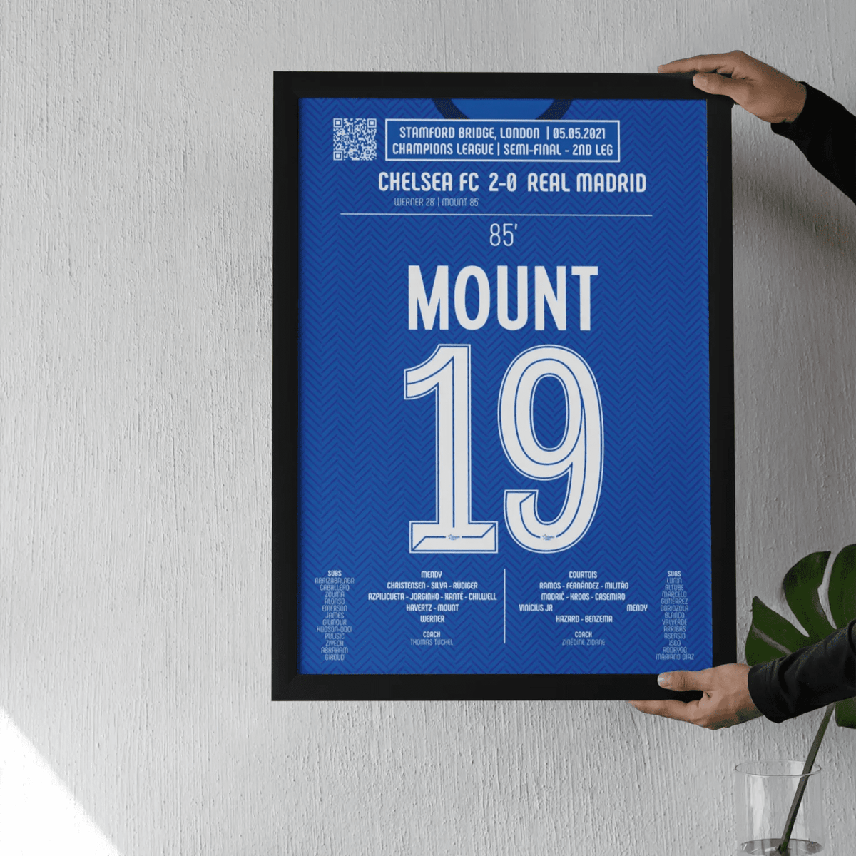 Poster du but de Mason Mount – Chelsea vs Real Madrid 2021 - Legendary Goals