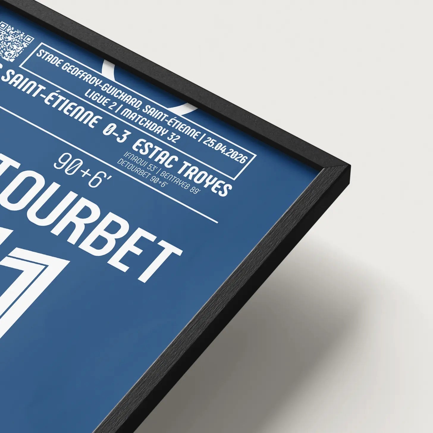 Poster du but de Mathys Détourbet - ASSE vs Troyes 2026 - Legendary Goals