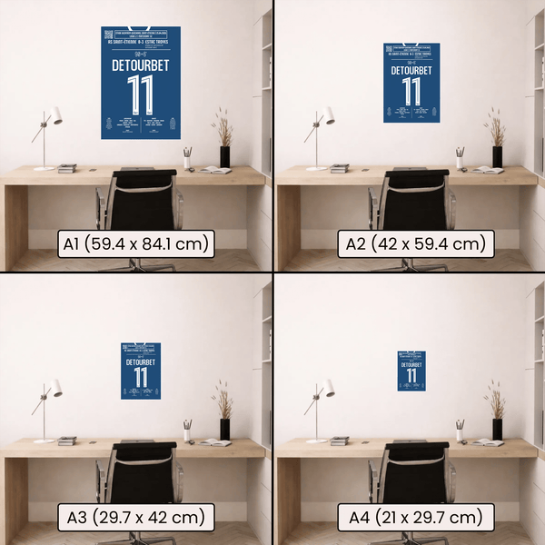 Poster du but de Mathys Détourbet - ASSE vs Troyes 2026 - Legendary Goals