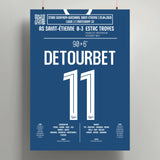 Poster du but de Mathys Détourbet - ASSE vs Troyes 2026 - Legendary Goals