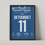 Poster du but de Mathys Détourbet - ASSE vs Troyes 2026 - Legendary Goals