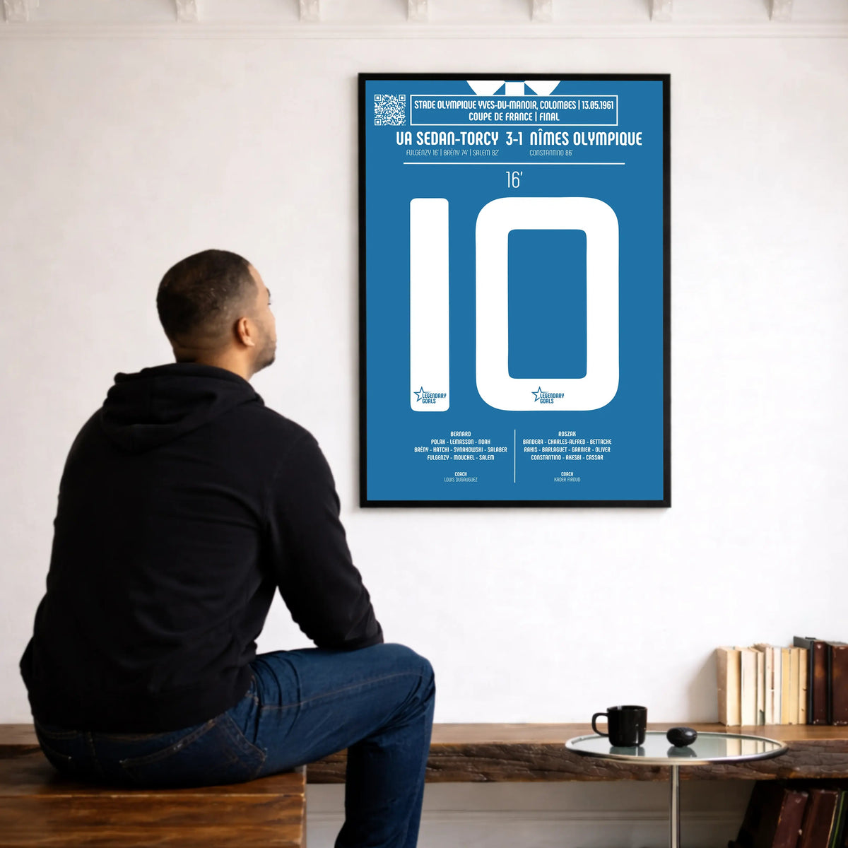Poster du but de Maxime Fulgenzi - Sedan vs Nîmes 1961 - Legendary Goals