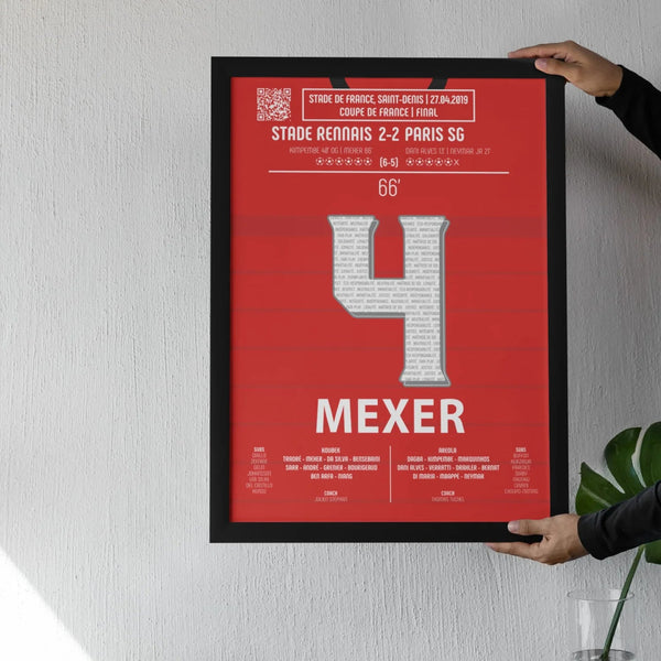 Poster du but de Mexer – Rennes vs PSG 2019 - Legendary Goals