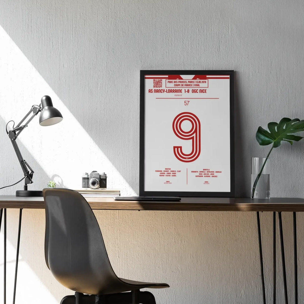Poster du but de Michel Platini – AS Nancy vs OGC Nice 1978 - Legendary Goals