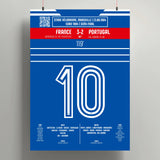 Poster du but de Michel Platini - France vs Portugal 1984 - Legendary Goals