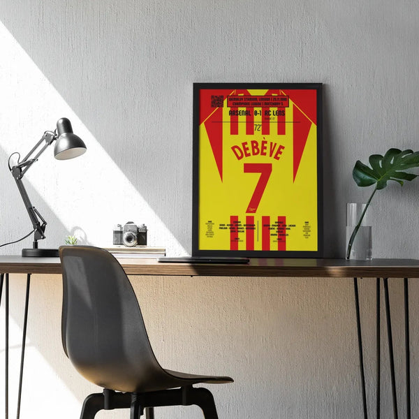 Poster du but de Mickaël Debève – Arsenal vs RC Lens 1998 - Legendary Goals