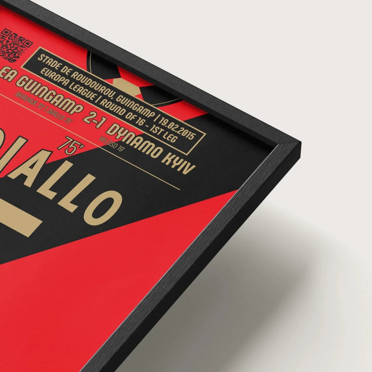 Poster du but de Mustapha Diallo – Guingamp vs Dynamo Kiev 2015 - Legendary Goals