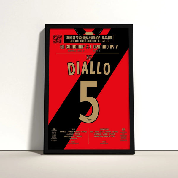 Poster du but de Mustapha Diallo – Guingamp vs Dynamo Kiev 2015 - Legendary Goals