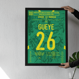 Poster du but de Pape Gueye – Sénégal vs Maroc 2026 - Legendary Goals