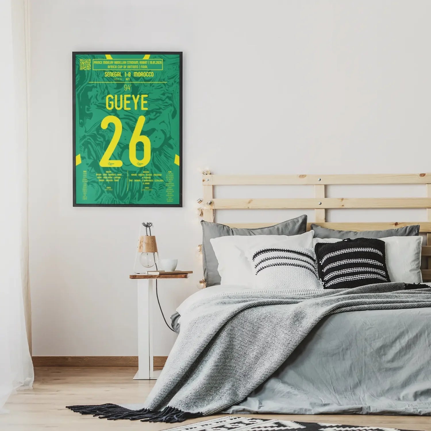Poster du but de Pape Gueye – Sénégal vs Maroc 2026 - Legendary Goals