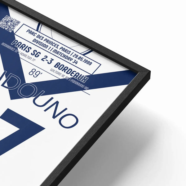 Poster du but de Pascal Feindouno – PSG vs Bordeaux 1999 - Legendary Goals